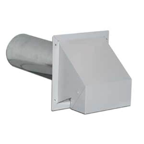 Imperial R2 Pro ExhaustIntake Hood, 4 in Duct, Galvanized Steel Hood, White Hood - VT0517
