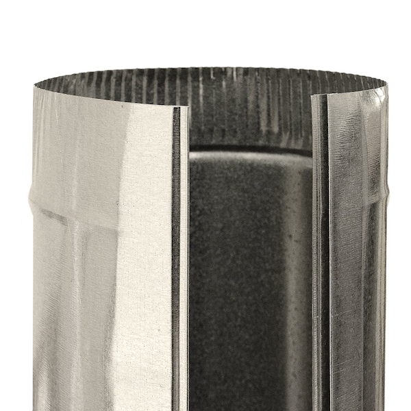 Gaf Master Flow 6 in. x 5 ft. Round Metal Duct Pipe - CP6X60