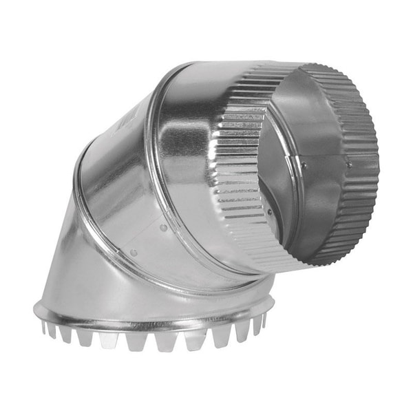 Imperial 6 pulgadas x 6 pulgadas, salida superior o lateral ajustable de 90 grados de acero galvanizado - GV1427-C.