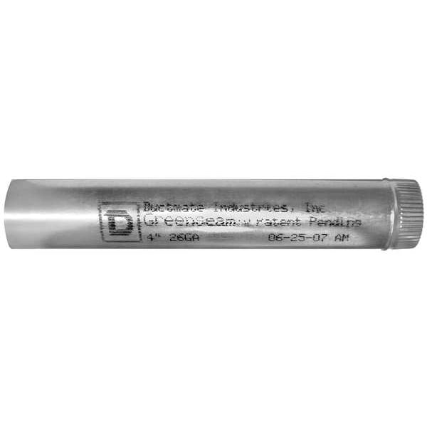 Tubo Redondo de Bloqueo de Greenseam, Diámetro de Conducto de 5 pulgadas, Acero Galvanizado, calibre 24, 5 pulgadas de ancho, 60 pulgadas de largo, 5 pulgadas de alto - GR60SPBGP5GA24