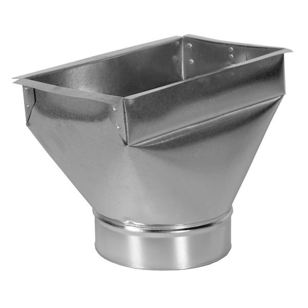 Imperial Mfg Imperial 10 pulgadas de alto X 6 pulgadas de ancho Bota de Registro de Acero Galvanizado Plateado - GV1756