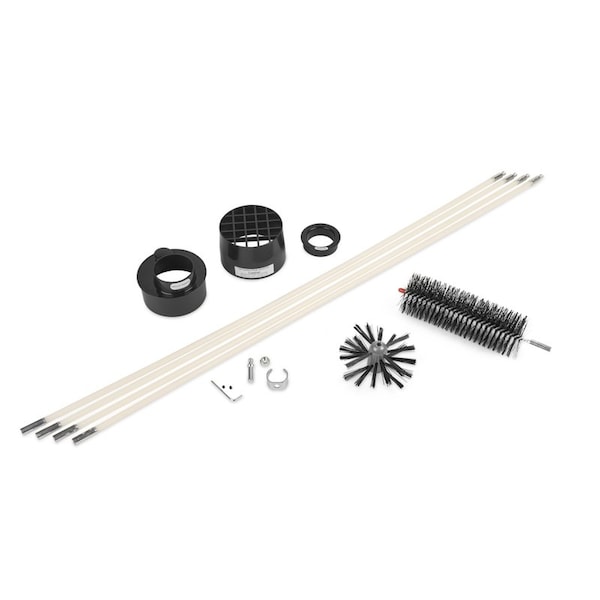Kit de limpieza de conductos LintEater de Gardus de 12 pies en plástico negro/blanco - RLE202. Perfecto para mantener limpios tus conductos de ventilación en casa y prevenir posibles incendios. ¡No esperes más y adquiere este práctico kit de limpieza hoy mismo!
