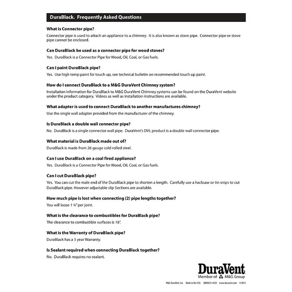 Duravent DuraVent DuraBlack 6 pulgadas D 24 Ga. Collar de ajuste de tubo para estufa de acero galvanizado - 6DBK-TC

Collar de ajuste de tubo para estufa de acero galvanizado de 6 pulgadas de la marca Duravent DuraBlack, calibre 24.