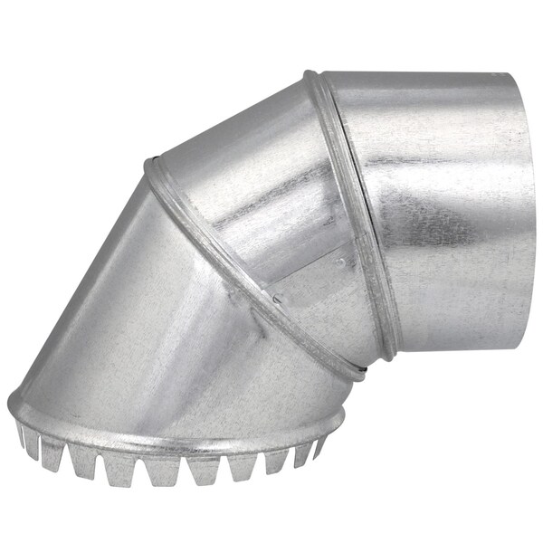 Imperial 6 pulgadas D Tubo de Estufa de Acero Galvanizado con Conector Superior - GV0945-C