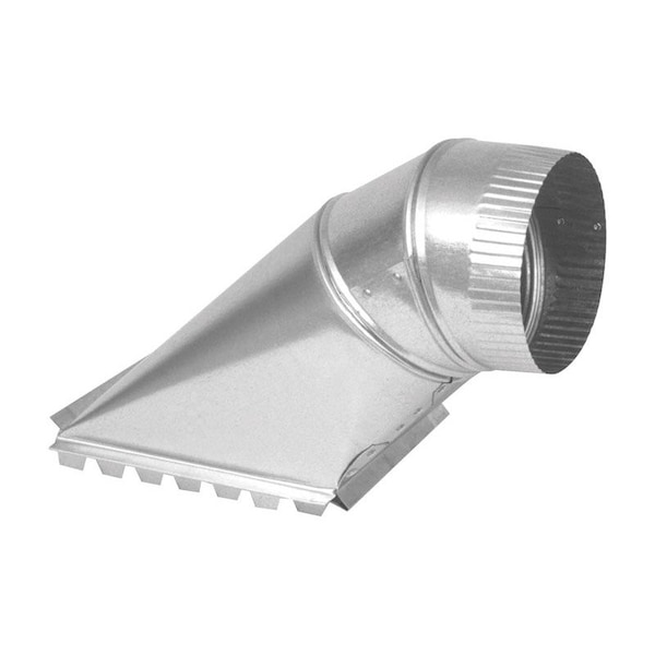 Imperial 6 pulgadas D Tubo de Estufa de Acero Galvanizado con Conector Superior - GV0945-C