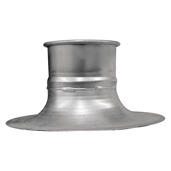 Adaptador de Boca de Campana Redonda de Nordfab, Dia de Ducto de 10 pulgadas, Acero Galvanizado, Calibre 20, Ancho de 16 pulgadas, Largo de 5 pulgadas - 8010004340