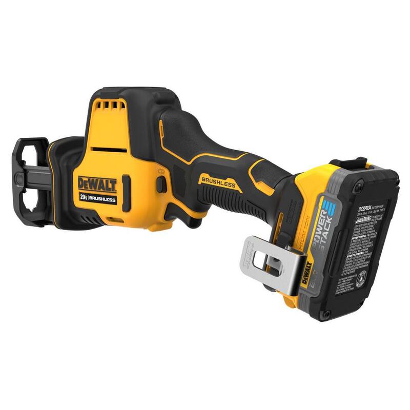 Kit de clavadora de armazón con clavos de plástico de 21° inalámbrica y sin escobillas 2 velocidades DEWALT 20V MAX XR de iones de litio y sierra recíproca compacta - DCN21PLBW369