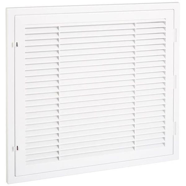 Tecnologías Havaco HT-2X2-RTN-BK Louvered Return de plástico negro de conexión rápida de 2 x 2 pies