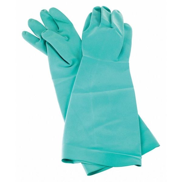Guantes desechables para lavar trastes San Jamar, de nitrilo, color verde, talla L, 1 par - 19NU-L