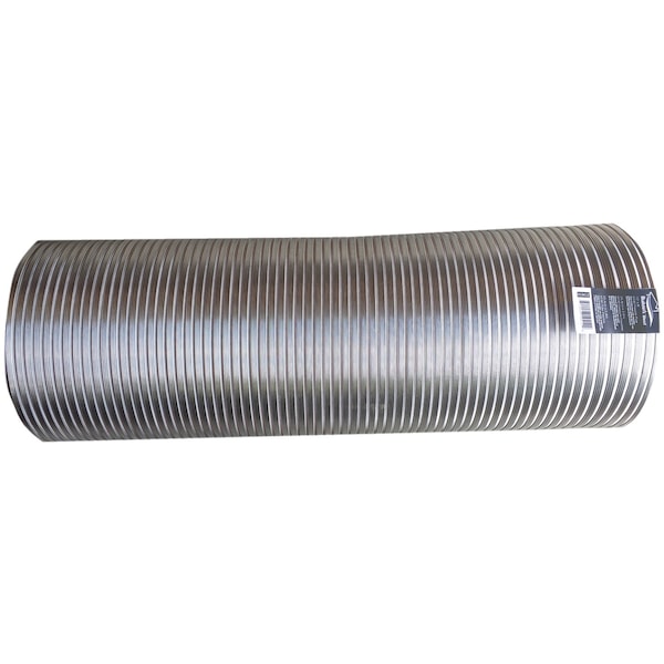 Ducto de aluminio semi-rígido de 10 pulgadas de diámetro y 8 pies de largo.