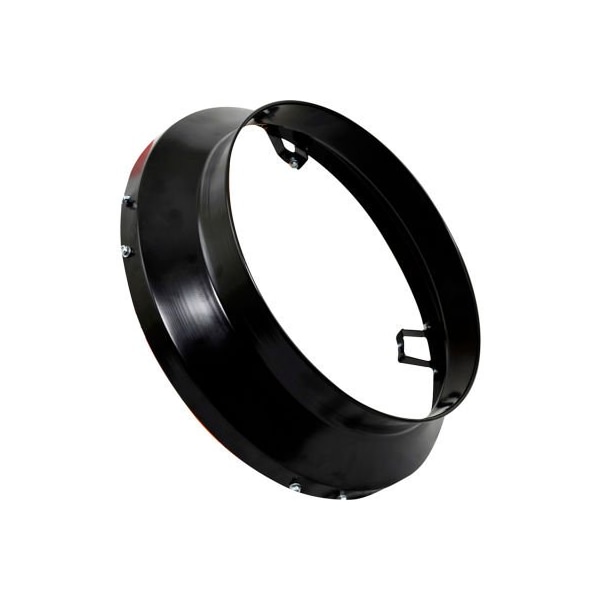 Adaptador de conducto de 16" para calentador de queroseno de aire forzado indirecto, color negro
