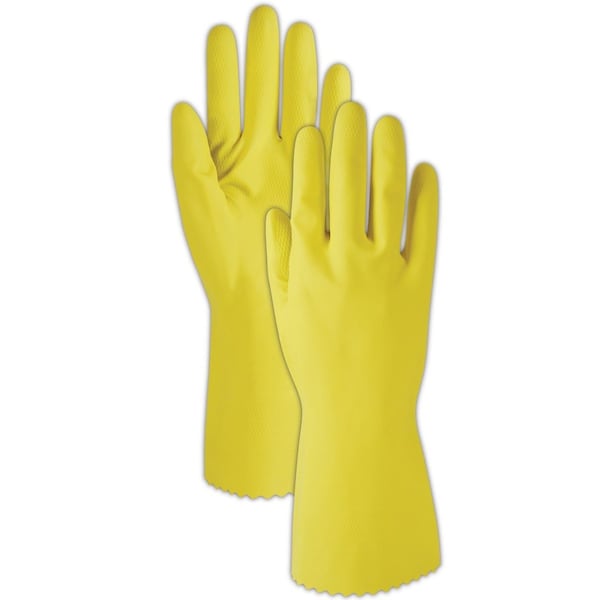 Guantes de látex Magid ComfortFlex 626 15 Mil forrado con tejido Flock, paquete de 12 - 626XL