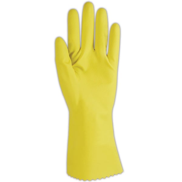 Guantes de látex Magid ComfortFlex 626 15 Mil forrado con tejido Flock, paquete de 12 - 626XL