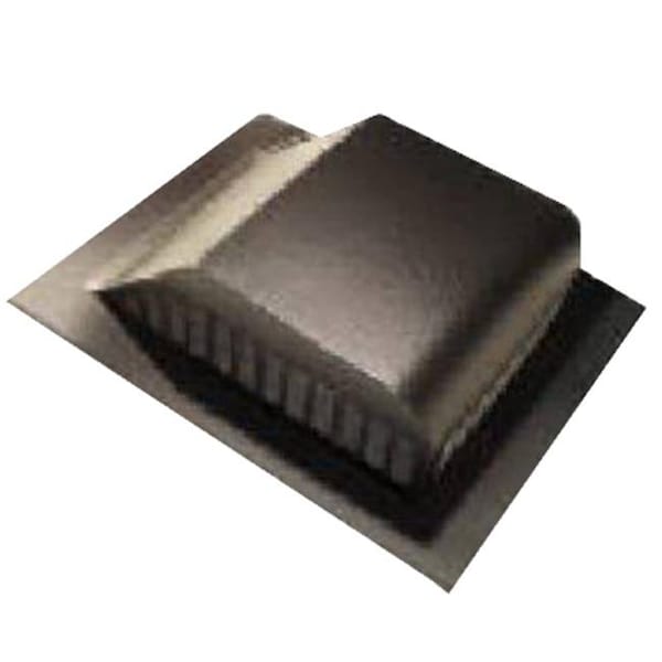 Ventilador de techo de aluminio negro Lomanco 750B de 8 pulgadas - Paquete de 6