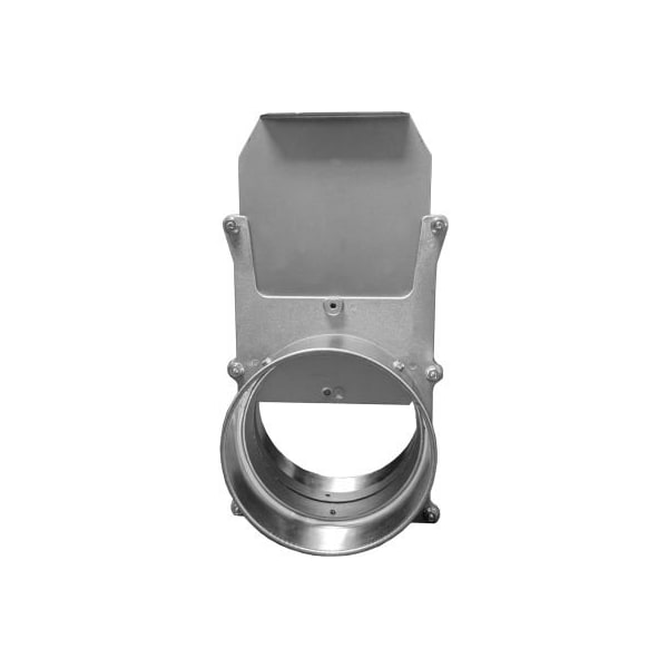 Válvula de paso manual de abrazadera unida US Duct, diámetro de 3", acero inoxidable 304.