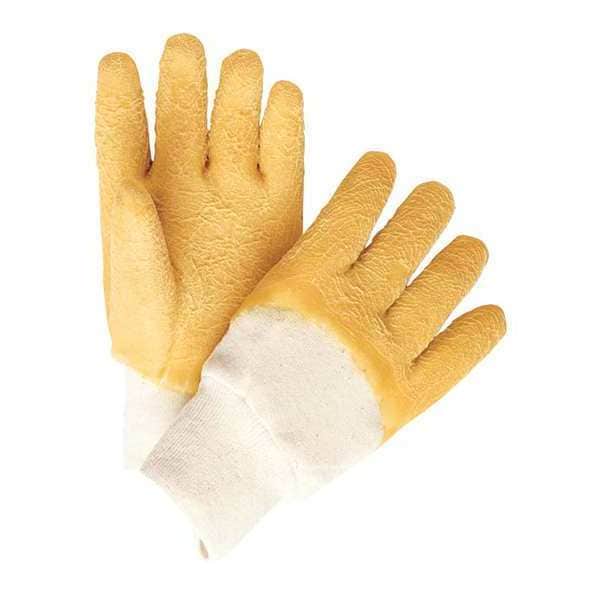 Guantes resistentes a químicos Mcr Safety de 10-1/2", látex de caucho natural, tamaño L, 1 par - 6830
