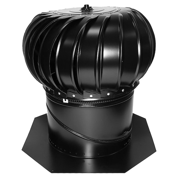 Ventilador de aluminio negro para techo