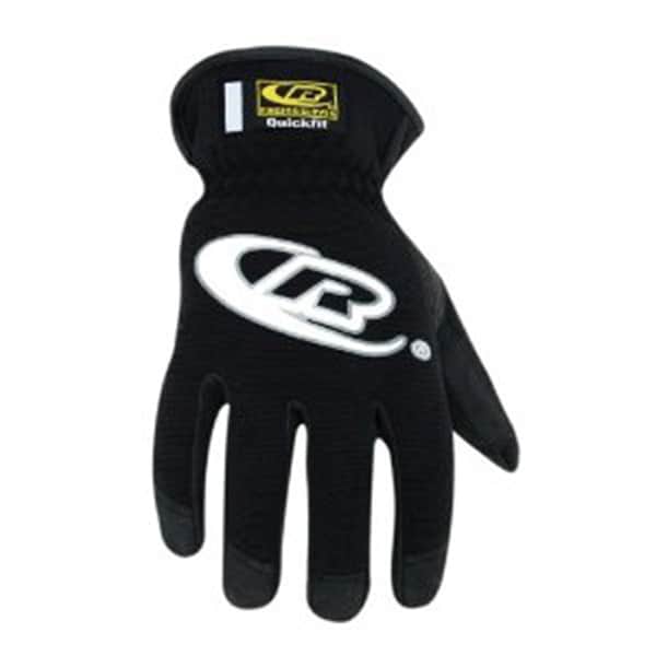 Guantes para mecánico Ringers Gloves Quickfit, negros, extra grandes, con puño elástico de estilo abierto - 113-11