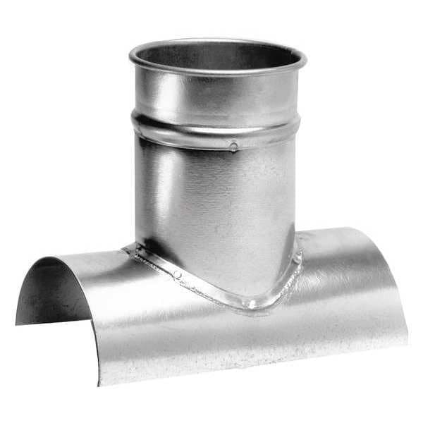 Conexión Redonda, Diámetro de Ducto de 12 pulgadas x 6 pulgadas, Acero Inoxidable 304, Calibre 22, Ancho de 12 pulgadas, Largo de 10 pulgadas, Altura de 16 pulgadas