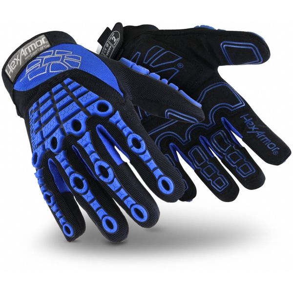 Guantes Hexarmor Mecánicos, A8, Azul/Negro, 3XL, PR - 4024-XXXL (12)