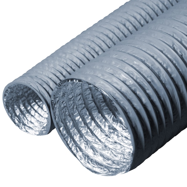 Ducto de ventilación flexible para HVAC - ID de 8 pulgadas x longitud de 25 pies