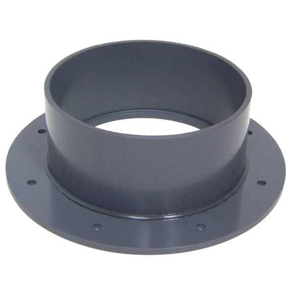 Brida, Diámetro de Conducto de 8 pulgadas, PVC Tipo I, 12" de largo, 3-1/4" de altura