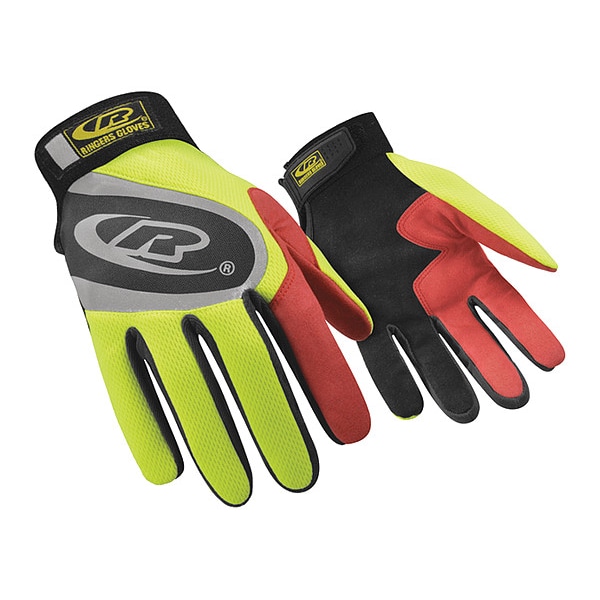 Guantes Mecánicos Ringers Gloves, 3XL (13), Amarillo de Alta Visibilidad - 138-13