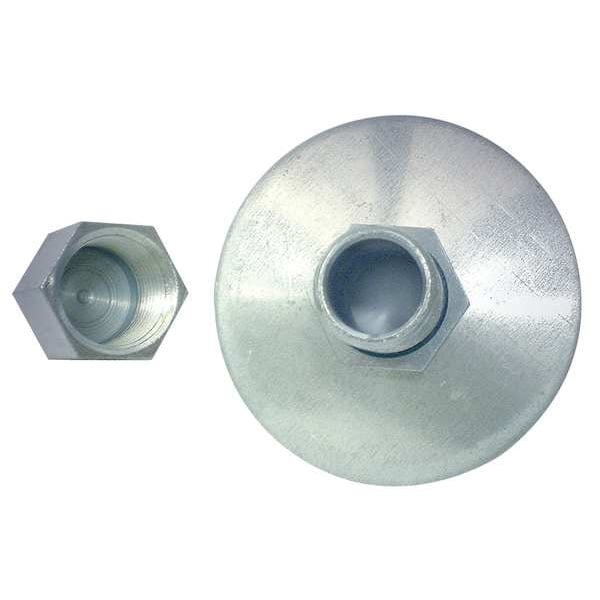 Desagüe Redondo, Acero Galvanizado, Calibre 12, 3 1/2 pulgadas de ancho, 1-3/4 pulgadas de largo, 2 pulgadas de alto