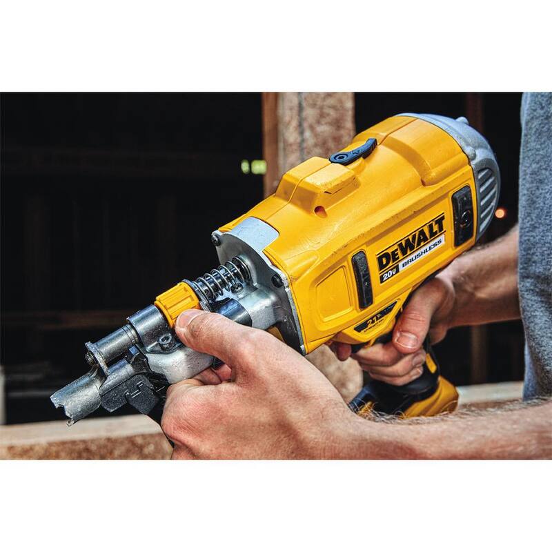 DEWALT Clavadora de montaje sin escobillas inalámbrica de 20V MAX XR de 2 velocidades y 21° con cabezal plástico y pulidora orbital aleatoria de 5 pulgadas (solo herramientas) - DCN21PLBW848B