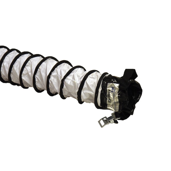 Ventilador de aire blanco - Manguera de ducto de ventilación - Manguera de 8" de diámetro x 25 pies de largo (totalmente extendida)