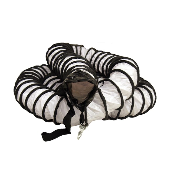Ventilador de aire blanco - Manguera de ducto de ventilación - Manguera de 8" de diámetro x 25 pies de largo (totalmente extendida)