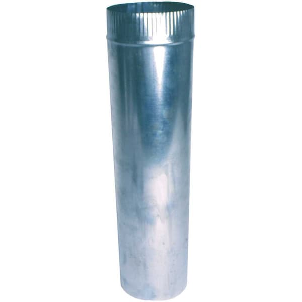 Tubo de conducto redondo de calibre 26 de 7 pulgadas x 24 pulgadas