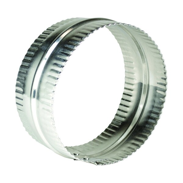Conector de conducto de aluminio plateado/blanco de 3 pulgadas de largo x 6 pulgadas de diámetro Deflect-O Jordan