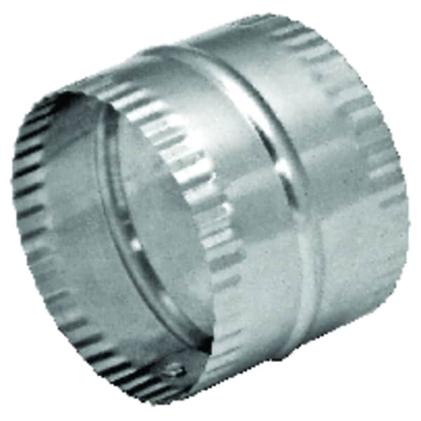 Conector de conducto de aluminio plateado/blanco de 3 pulgadas de largo x 6 pulgadas de diámetro Deflect-O Jordan