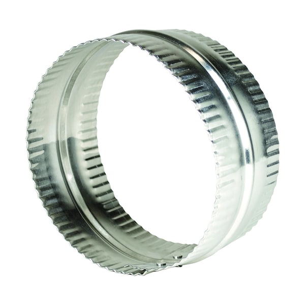 Conector de conducto de aluminio plateado/blanco de 3 pulgadas de largo x 6 pulgadas de diámetro Deflect-O Jordan