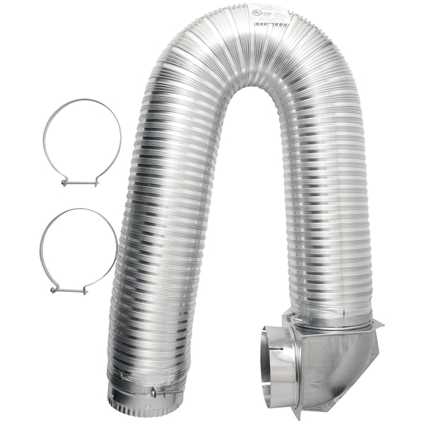 Kit de Codo Único para Conducto de Transición UL de 4" x 8 ft.