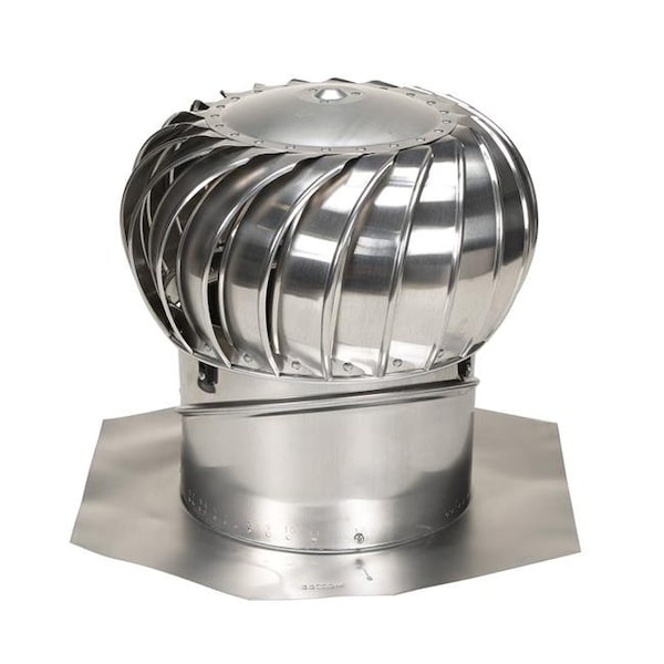 Ventilador de Aire 5005664 de 21.3 x 14 pulgadas Dia. Molino de Aluminio Air Hawk con Turbina y Base