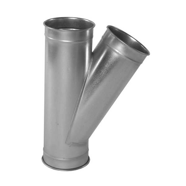 Rama Redonda, 5 pulgadas de diámetro de conducto, acero galvanizado, calibre 22, 12 1/4 pulgadas de ancho, 19 pulgadas de largo, 5 pulgadas de alto.