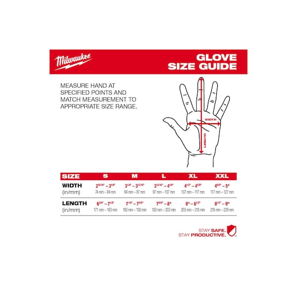 Guantes Milwaukee Tool de 12 paquetes de alta visibilidad, nivel de corte 4, recubiertos de poliuretano - XL - 48-73-8943B.
