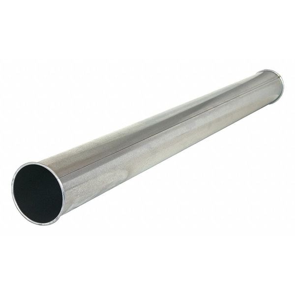 Conducto Redondo de Ajuste Rápido, Diámetro de Conducto de 14 pulgadas, Acero Inoxidable 304, Calibre 20, Ancho de 14 pulgadas, Largo de 58-3/4 pulgadas, Alto de 14 pulgadas