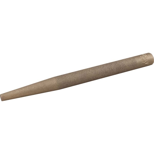 Gray Tools Brass Taper Punch, 1/4" Pin Diameter X 1/2" Body X 6" Long - CB27