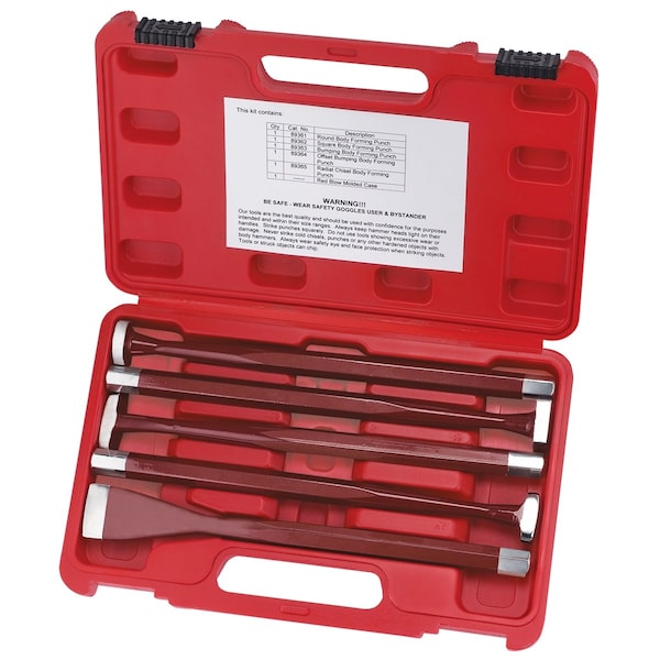 S&G Tool Aid Body Forming Punch Set, 5 Piece - SGT89360