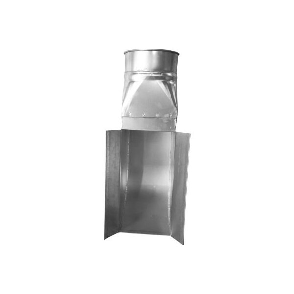 Abrazadera de Conducto de EE. UU. Sistema de Unión de Brazo Radial para Campana, Diámetro 6", Galvanizado, Calibre 18