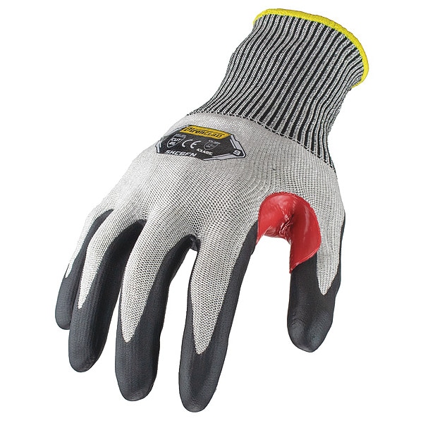 Guantes de punto Ironclad Performance Wear, Nivel de Corte A6, 13 ga, Negro/Gris, Talla L - SKC6FN-04-L
