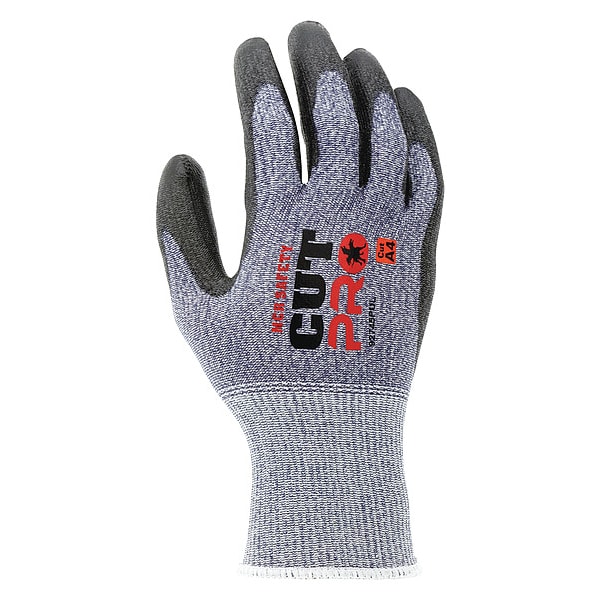 Guantes recubiertos Mcr Safety, Nivel de corte A4, 15 ga, blanco/negro, L - 92745PUL