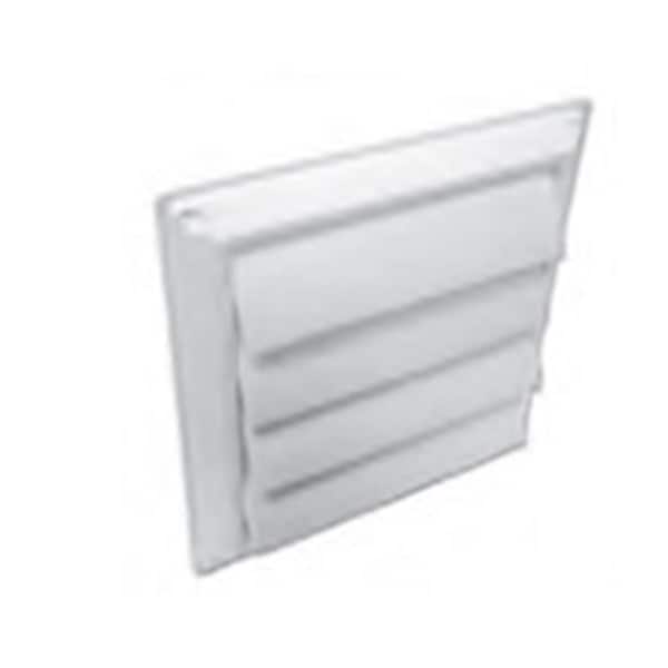 Rejilla de Ventilación de Plástico Blanco de 8 pulgadas con Láminas, Paquete de 12