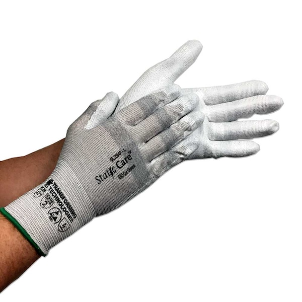 Guantes resistentes a cortaduras ESD de Transforming Technologies, recubiertos en la palma, tamaño mediano - GL2503P