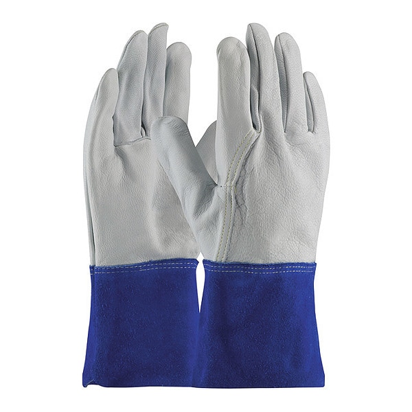 Guantes de soldadura Pip MIG/TIG, palma de piel de cabra, L, paquete de 12 - 75-4854/L