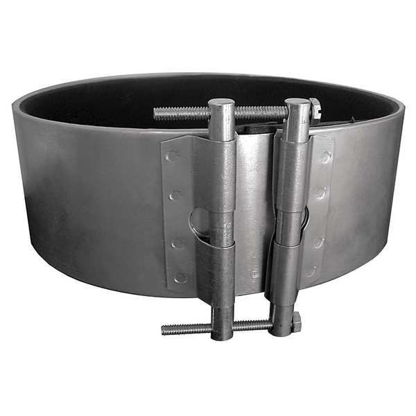 Acoplador de junta redonda, 4 pulgadas de diámetro de conducto, metal, calibre 24, 4 pulgadas de ancho, 42" de largo, 4" de altura.
