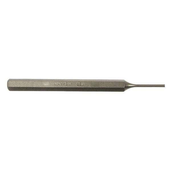 Mayhew Pin Punch, Steel, 7-7/8in.L, 3/8in. Tip - 71504